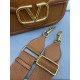 Replica perfetta Valentino Alltime Borsa a tracolla Marrone Granulata Imitazione Outlet Online