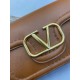 Replica perfetta Valentino Alltime Borsa a tracolla Marrone Granulata Imitazione Outlet Online