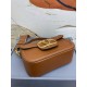 Replica perfetta Valentino Alltime Borsa a tracolla Marrone Granulata Imitazione Outlet Online