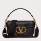 Perfette Qualità Repliche Valentino Alltime Borsa a tracolla Nera Granulata Imitazione