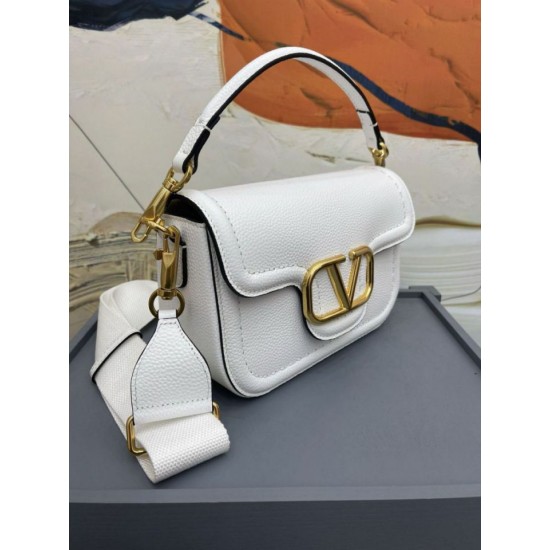 Migliore Repliche Valentino Alltime Borse a tracolla Bianco Granulate Economiche Outlet Online