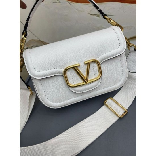 Migliore Repliche Valentino Alltime Borse a tracolla Bianco Granulate Economiche Outlet Online