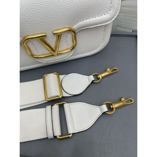 Migliore Repliche Valentino Alltime Borse a tracolla Bianco Granulate Economiche Outlet Online