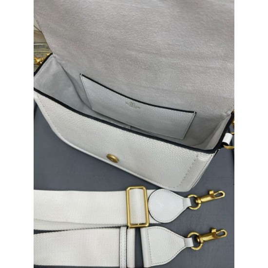 Migliore Repliche Valentino Alltime Borse a tracolla Bianco Granulate Economiche Outlet Online