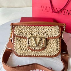 Migliore Repliche Valentino Alltime Borse a tracolla Raffia naturale Economiche Outlet Online
