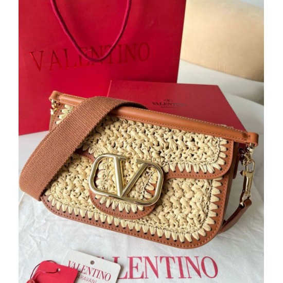 Migliore Repliche Valentino Alltime Borse a tracolla Raffia naturale Economiche Outlet Online