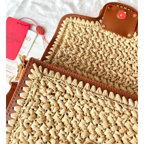 Migliore Repliche Valentino Alltime Borse a tracolla Raffia naturale Economiche Outlet Online