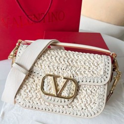 Miglior Falso Valentino Alltime Borse a tracolla Bianco Raffia Economiche Premium