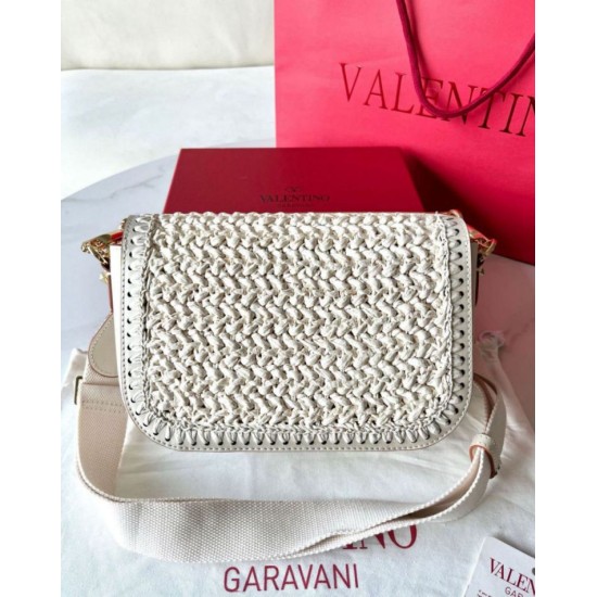 Miglior Falso Valentino Alltime Borse a tracolla Bianco Raffia Economiche Premium