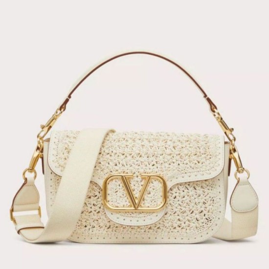 Miglior Falso Valentino Alltime Borse a tracolla Bianco Raffia Economiche Premium