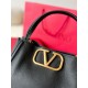 Perfette Qualità Repliche Valentino Alltime Medium Borsa Nero vitello granata Imitazione
