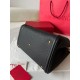 Perfette Qualità Repliche Valentino Alltime Medium Borsa Nero vitello granata Imitazione