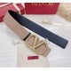 Migliore Repliche Valentino VLogo Reversible Belt 70mm Beige and Nero Calfskin Economiche Outlet Online