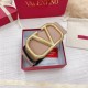 Migliore Repliche Valentino VLogo Reversible Belt 70mm Beige and Nero Calfskin Economiche Outlet Online