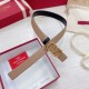 Replica perfetta Valentino VLogo Cintura Reversibile 30mm Beige e Nero Vitello Imitazione Outlet Online