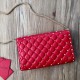 Miglior Falso Valentino Rockstud Spike Chain Clutch Agnello Rossa Economiche Premium