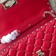 Miglior Falso Valentino Rockstud Spike Chain Clutch Agnello Rossa Economiche Premium