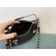 Miglior Falso Valentino Rockstud Piccolo Crossbody Borsa Nero Vitello Granulato Economiche Premium