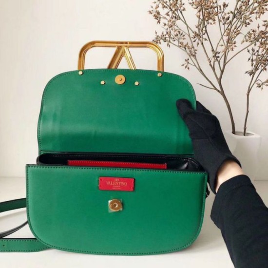 Miglior Falso Valentino Supervee Crossbody Borsa Verde Economiche Premium