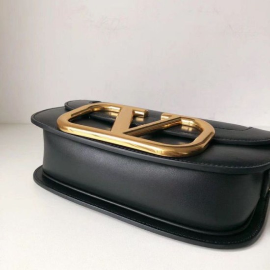 Migliore Repliche Valentino Supervee Crossbody Borsa Nero Economiche Outlet Online