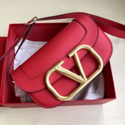 Perfette Qualità Repliche Valentino Supervee Crossbody Borsa Rosso Imitazione