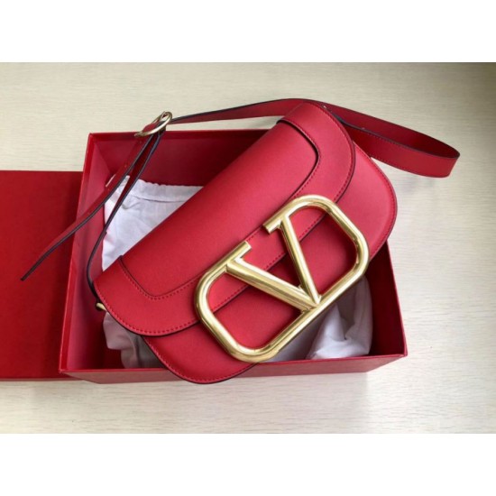Perfette Qualità Repliche Valentino Supervee Crossbody Borsa Rosso Imitazione