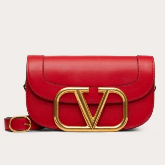 Perfette Qualità Repliche Valentino Supervee Crossbody Borsa Rosso Imitazione