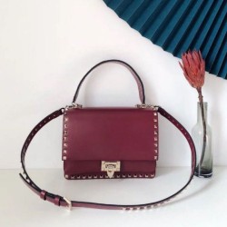 Migliore Repliche Valentino Rockstud Crossbody Borsa Rosso Vitello Economiche Outlet Online
