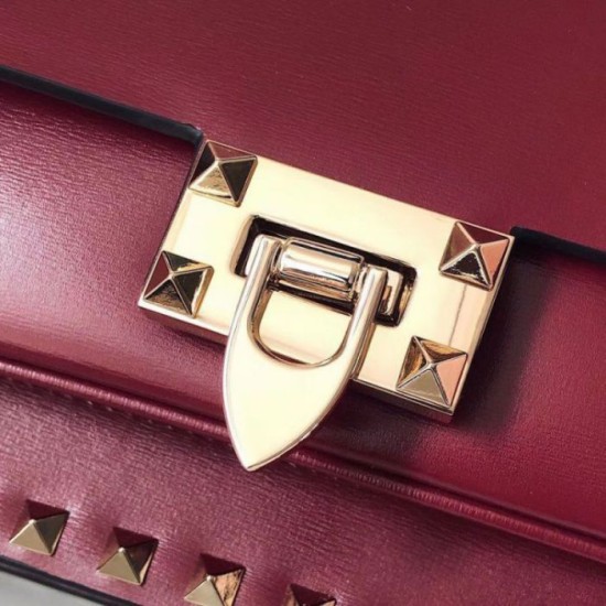 Migliore Repliche Valentino Rockstud Crossbody Borsa Rosso Vitello Economiche Outlet Online