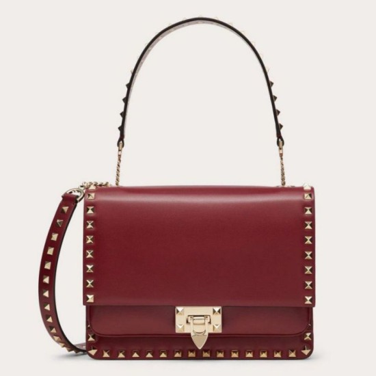 Migliore Repliche Valentino Rockstud Crossbody Borsa Rosso Vitello Economiche Outlet Online