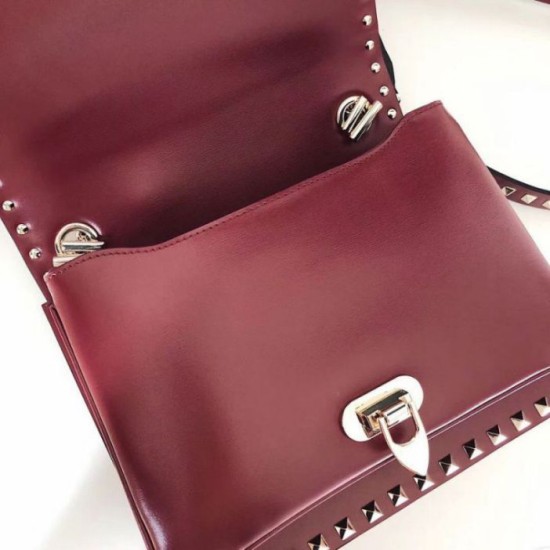 Migliore Repliche Valentino Rockstud Crossbody Borsa Rosso Vitello Economiche Outlet Online