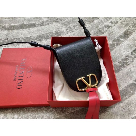 Migliore Repliche Valentino Piccolo Vring Crossbody Borsa Nero Capra Economiche Outlet Online