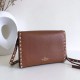 Miglior Falso Valentino Rockstud Piccolo Crossbody Borsa Marrone Granulato Economiche Premium
