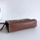 Miglior Falso Valentino Rockstud Piccolo Crossbody Borsa Marrone Granulato Economiche Premium