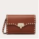 Miglior Falso Valentino Rockstud Piccolo Crossbody Borsa Marrone Granulato Economiche Premium