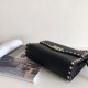Replica perfetta Valentino Rockstud Piccolo Crossbody Borsa Nero Granulato Imitazione Outlet Online