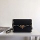 Replica perfetta Valentino Rockstud Piccolo Crossbody Borsa Nero Granulato Imitazione Outlet Online