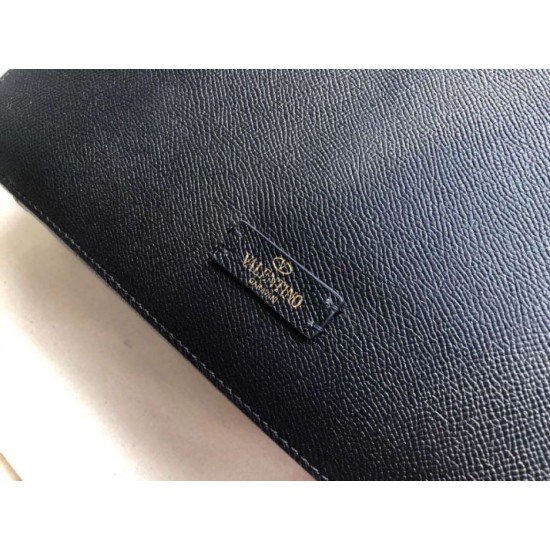 Miglior Falso Valentino Vsling Hobo Borsa Nero Vitello Granato Economiche Premium