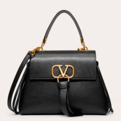 Replica perfetta Valentino Piccolo Vring HandBorsa Nero Buffalo Imitazione Outlet Online
