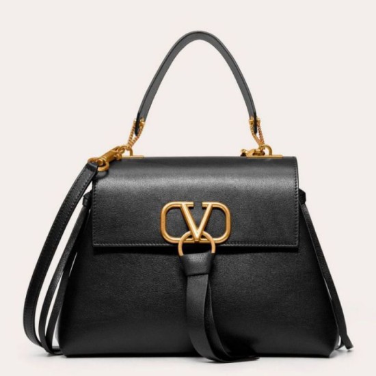 Replica perfetta Valentino Piccolo Vring HandBorsa Nero Buffalo Imitazione Outlet Online