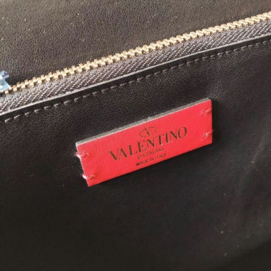 Replica perfetta Valentino Piccolo Vring HandBorsa Nero Buffalo Imitazione Outlet Online