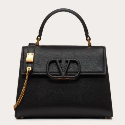 Replica perfetta Valentino Piccolo Vsling HandBorsa Nero Vitello Granato Imitazione Outlet Online