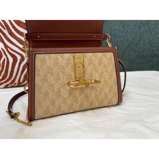 Miglior Falso Valentino Piccolo Vsling HandBorsa Chevron Raffia Economiche Premium