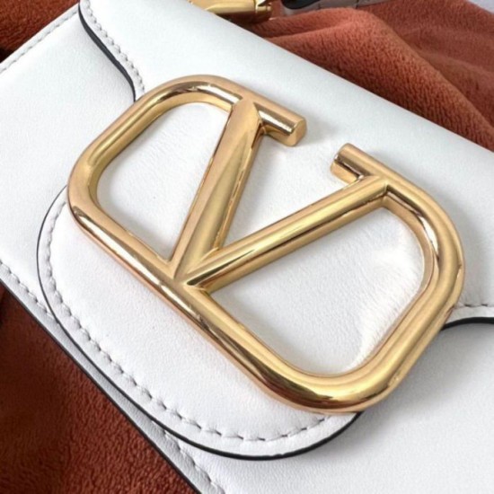 Migliore Repliche Valentino Loco Piccola Borsa A Tracolla Bianco Vitello Economiche Outlet Online