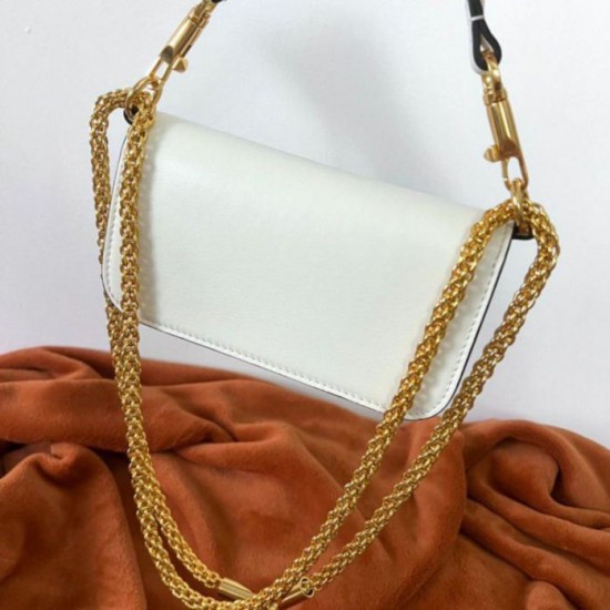 Migliore Repliche Valentino Loco Piccola Borsa A Tracolla Bianco Vitello Economiche Outlet Online