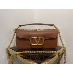 Perfette Qualità Repliche Valentino Loco Grande Borsa A Tracolla Marrone Vitello Imitazione Miglior Falso Valentino Loco Grande Borsa A Tracolla Marrone Vitello Economiche Premium
