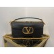 Migliore Repliche Valentino Loco Grande Borsa A Tracolla Nero Vitello Economiche Outlet Online