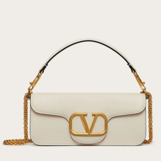 Perfette Qualità Repliche Valentino Loco Grande Borsa A Tracolla Bianco Vitello Imitazione Replica perfetta Valentino Loco Grande Borsa A Tracolla Bianco Vitello Imitazione Outlet Online