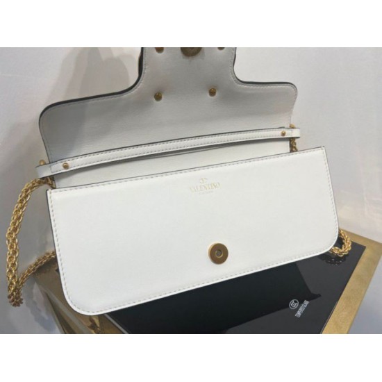 Perfette Qualità Repliche Valentino Loco Grande Borsa A Tracolla Bianco Vitello Imitazione Replica perfetta Valentino Loco Grande Borsa A Tracolla Bianco Vitello Imitazione Outlet Online