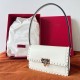 Replica perfetta Valentino Rockstud23 Borsa a tracolla vitello bianca Imitazione Outlet Online